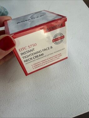 ASMOXA EITC S750 Instant Tightening Face & Neck Cream - White & Red Packaging